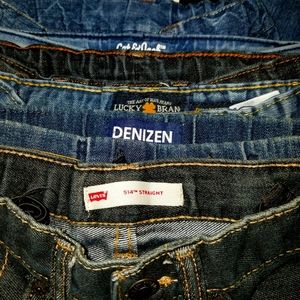 Lot of 6 boys size 5 jeans straight Jogger,